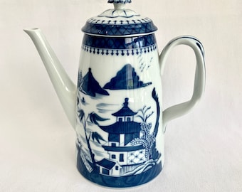 Mottahedeh Blue Canton Coffee Pot