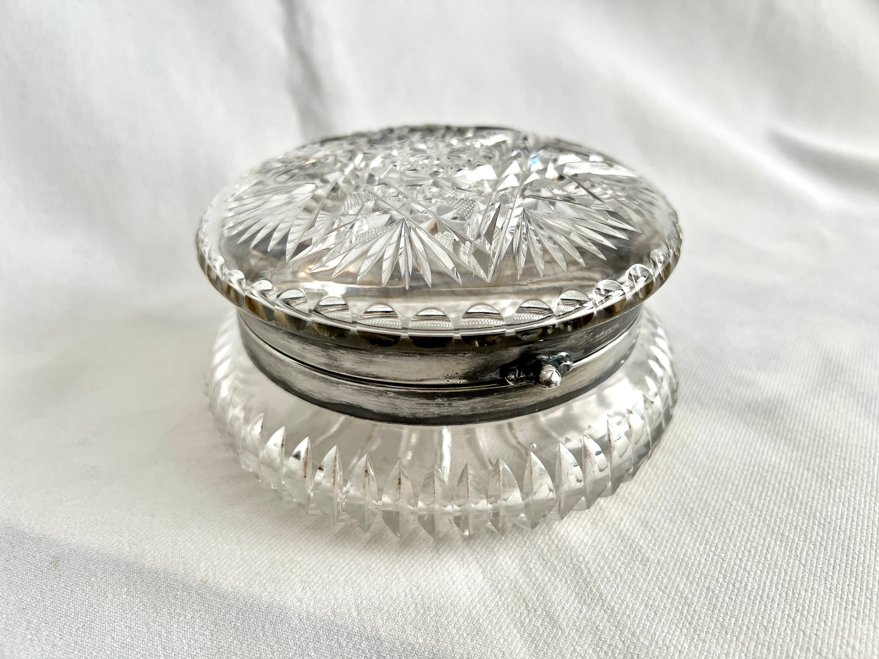 Antique C F Monroe Rich Cut Glass Dresser Jewelry Box - Etsy