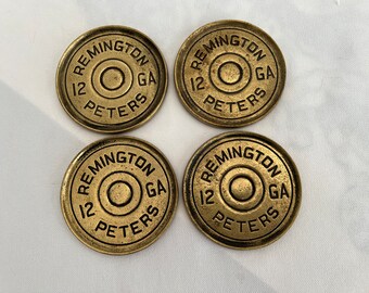 Set of 4 Remington Peters Shell Coasters