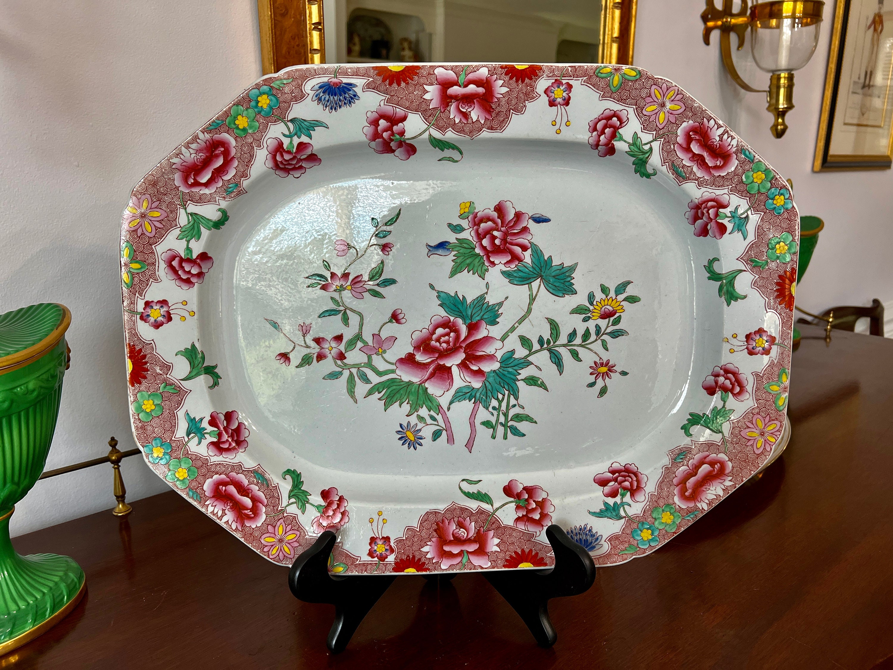 Antique Spode Copeland and Garrett Platter - Etsy