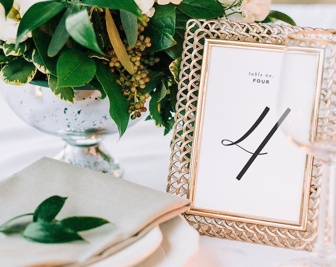 Wedding Table Numbers Table Number Cards Wedding Decor - Etsy