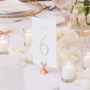 Wedding Table Numbers Table Number Cards Wedding Decor Table Numbers For Wedding 5x7 or 4x6 Match Your Wedding Serif Affair image 1