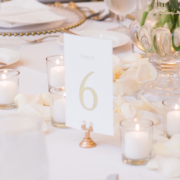 Wedding Table Numbers - Table Number Cards - Wedding Decor - Table Numbers For Wedding  - 5x7" or 4x6" Match Your Wedding | Serif Affair