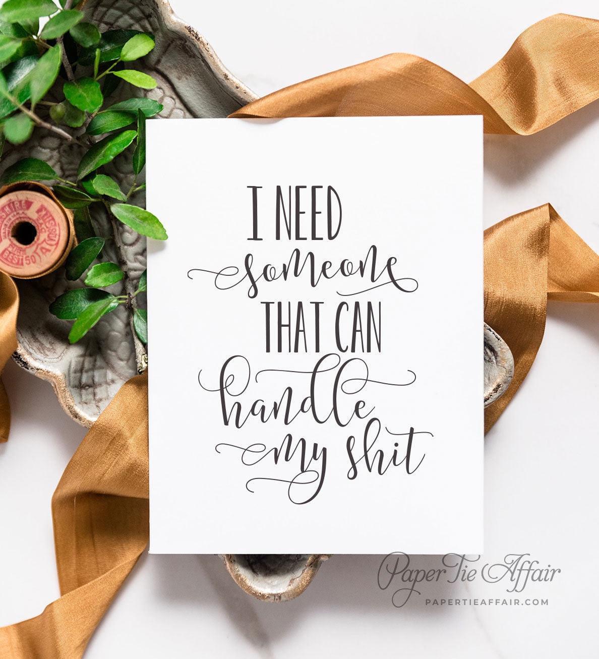 Handle My Shit Bridesmaid Card