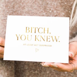 Bonita caja para propuesta de dama de honor, tarjetas ¿Quieres ser mi dama de honor? No hay fiesta como una fiesta nupcial, regalo de propuesta de dama de honor / WPC202