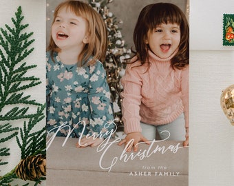 Holiday Photo Card - Christmas Photo Cards - Christmas Theme - Holiday Photo Cards, Double Sided, Customizable | Simple Christmas