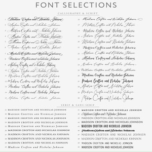 Rustic Wedding Invitation - Minimal Invitation Suite - Customizable Invitations - Rustic Wedding, Vintage, Elegant, Simple | Sedona Script image 8