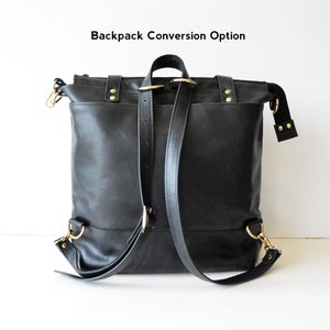 Black Leather Diaper Bag, Leather Diaper Backpack, Diaper Bag Backpack, Leather Baby Bag, Nappy Bag, Baby Shower Gift New Parent Mom Gift image 5