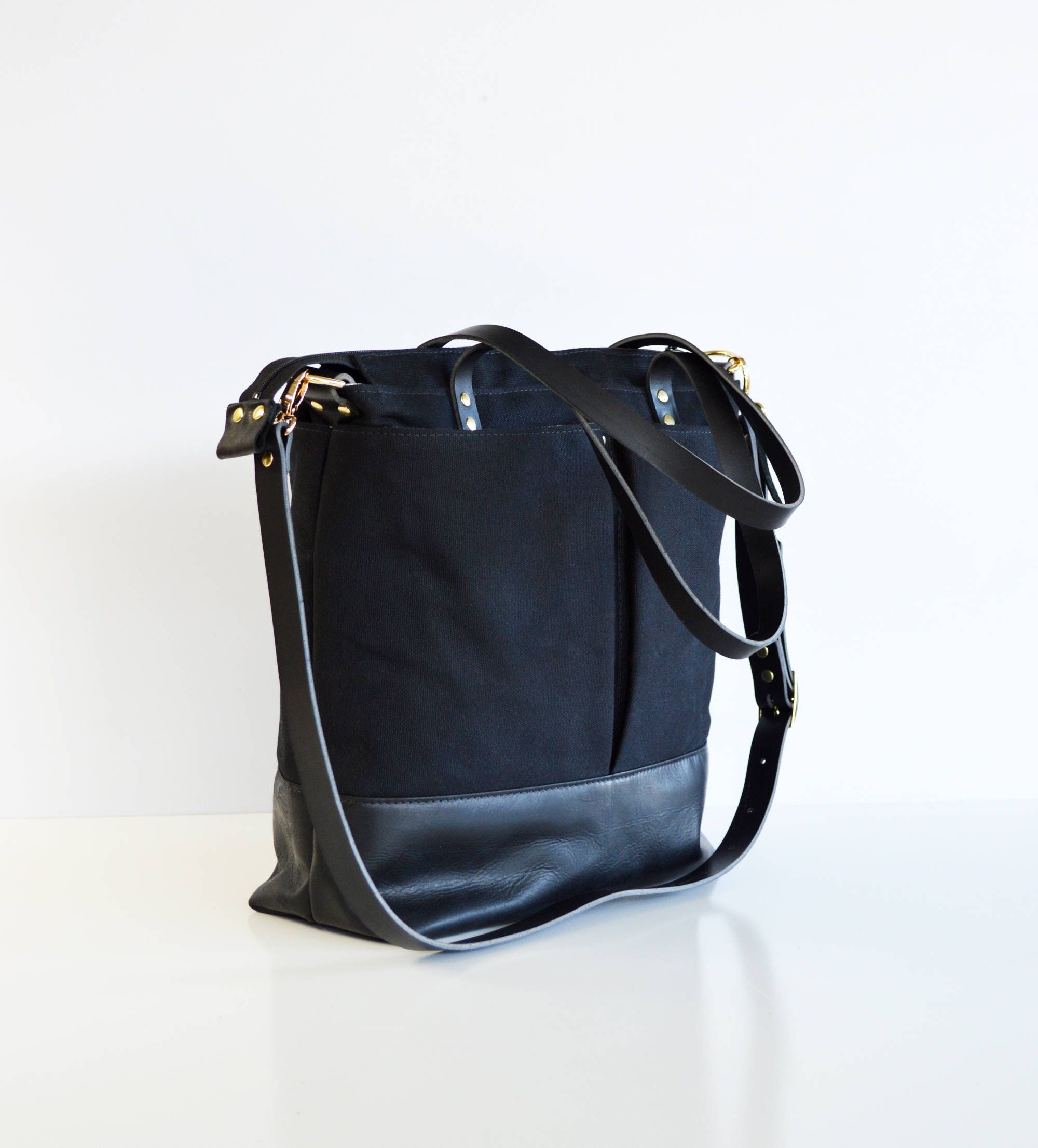 leather bag converts to backpack