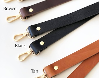 Clips en cuir pour landau Sac à langer en cuir amovible Clips pour landau pour attacher le sac de bébé à la poussette Buggy landau assorti au sac à langer - Choisissez la couleur