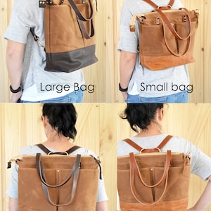 Diaper Bag Backpack, Diaper Backpack, Nappy Bag, Convertible Backpack, Leather Diaper Bag, Canvas Diaper Bag, Baby Bag, Gift for New Mum image 10