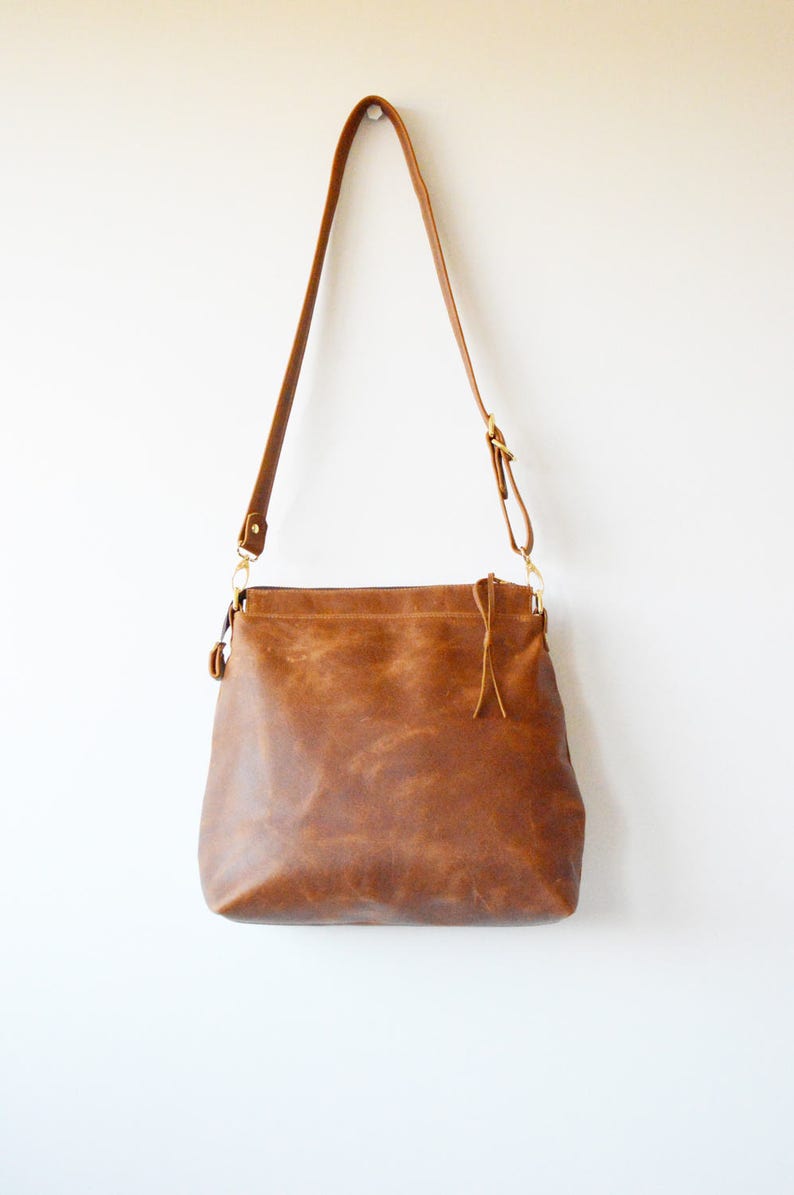 Tan Leather Hobo Bag, Hobo Bag, Womens Leather Handbag, Leather Hobo Purse, Leather Shoulder Bag, Leather Gift for Her, 3rd Anniversary Gift image 3