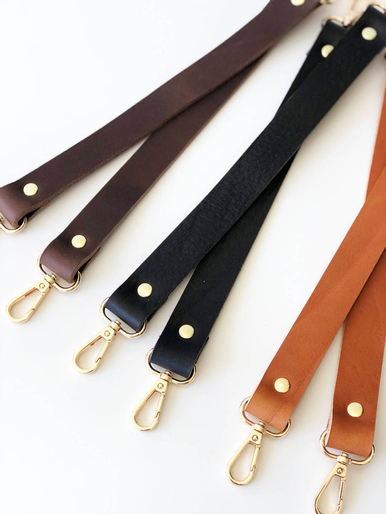 Leather Pram Clips Detachable Leather Diaper Bag Pram Clips Etsy
