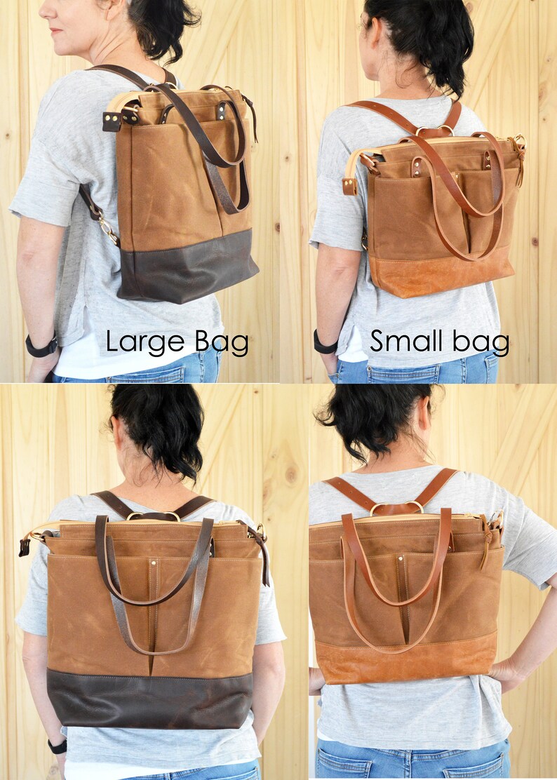 Diaper Bag Backpack, Diaper Backpack, Nappy Bag, Convertible Backpack, Leather Diaper Bag, Canvas Diaper Bag, Baby Bag, Gift for New Mum Bild 6