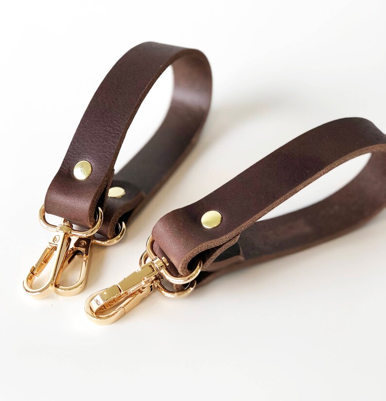 Leather Pram Clips Detachable Leather Diaper Bag Pram Clips Etsy