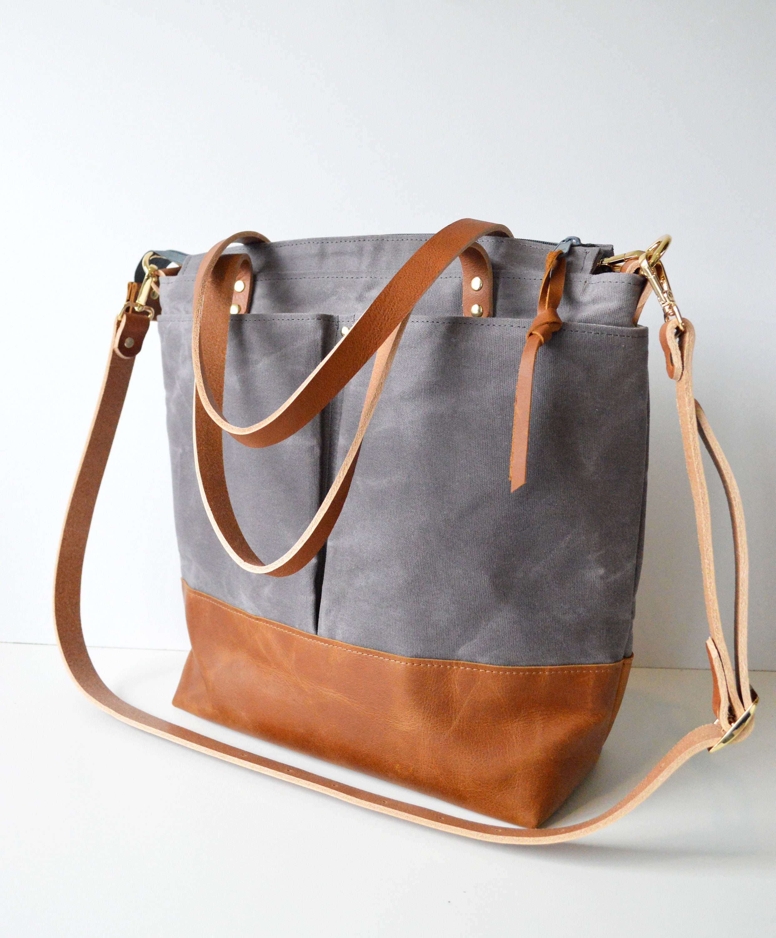 Leather Diaper Bag Backpack. Convertible Nappy Bag. Unisex Etsy