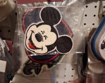 Mouse embroidered iron on patch