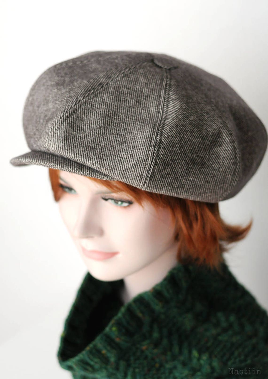 Oversize Newsboy Cap Beige Wool Hat Men Newsboy Hat Peaky Etsy