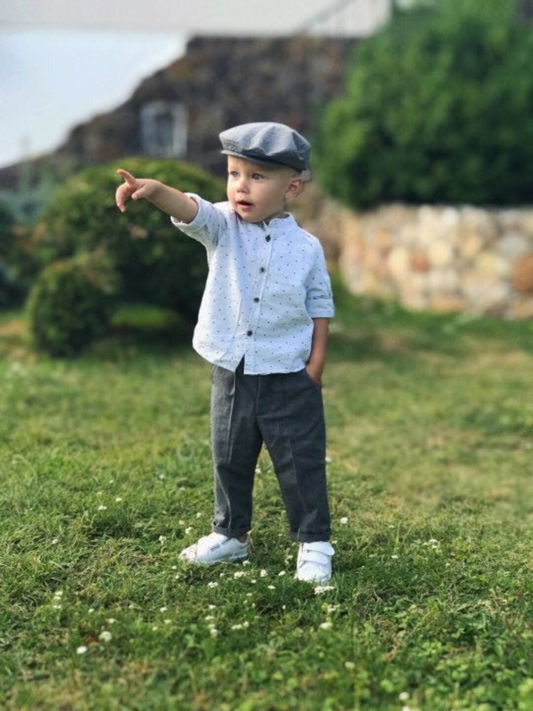 Boys Grey Trousers Baby Pants Toddler Boy Pants Baby Boy
