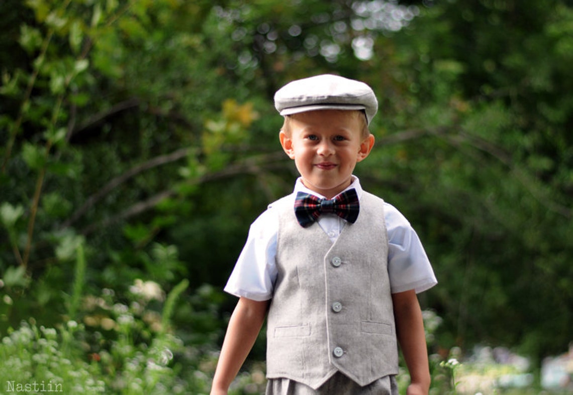 Toddler Boy Vest Light Grey Vest for Boys Vest Baby Boy Vest Etsy