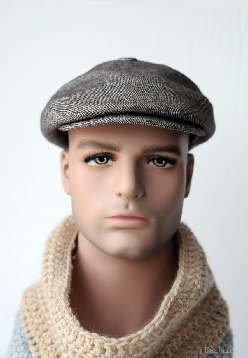 STUSSY Stripe Wool Newsboy cap キャスケット 帽子
