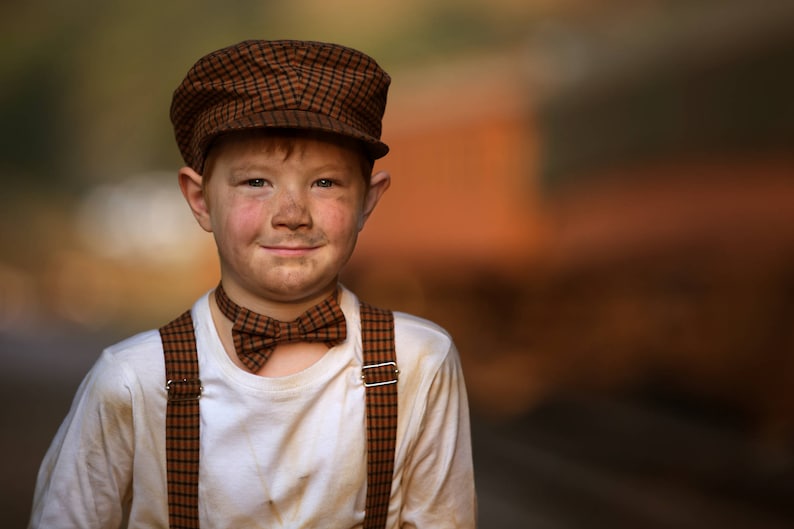 Boys Brown Outfit Ring Bearer Outfit Baby Boy Newsboy Hat Etsy