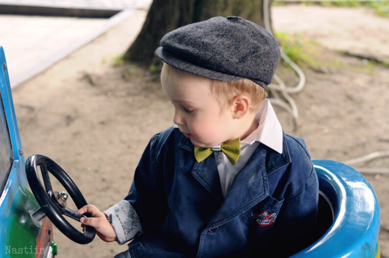 Boys newsboy hat gray Toddler newsboy cap Grey newsboy hat Etsy