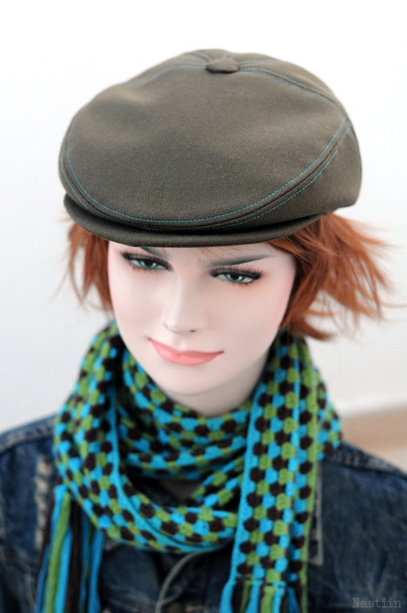 green paperboy hat