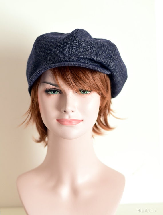 Women Newsboy Cap Ladies Autumn Baker Boy Cap Beret Hats for Women Black One Size 