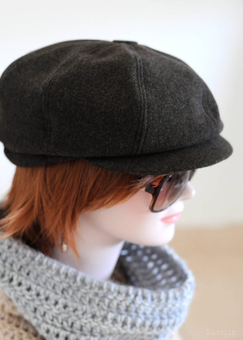 Khaki newsboy hat Wool newsboy cap Womens paperboy hat Mens Etsy