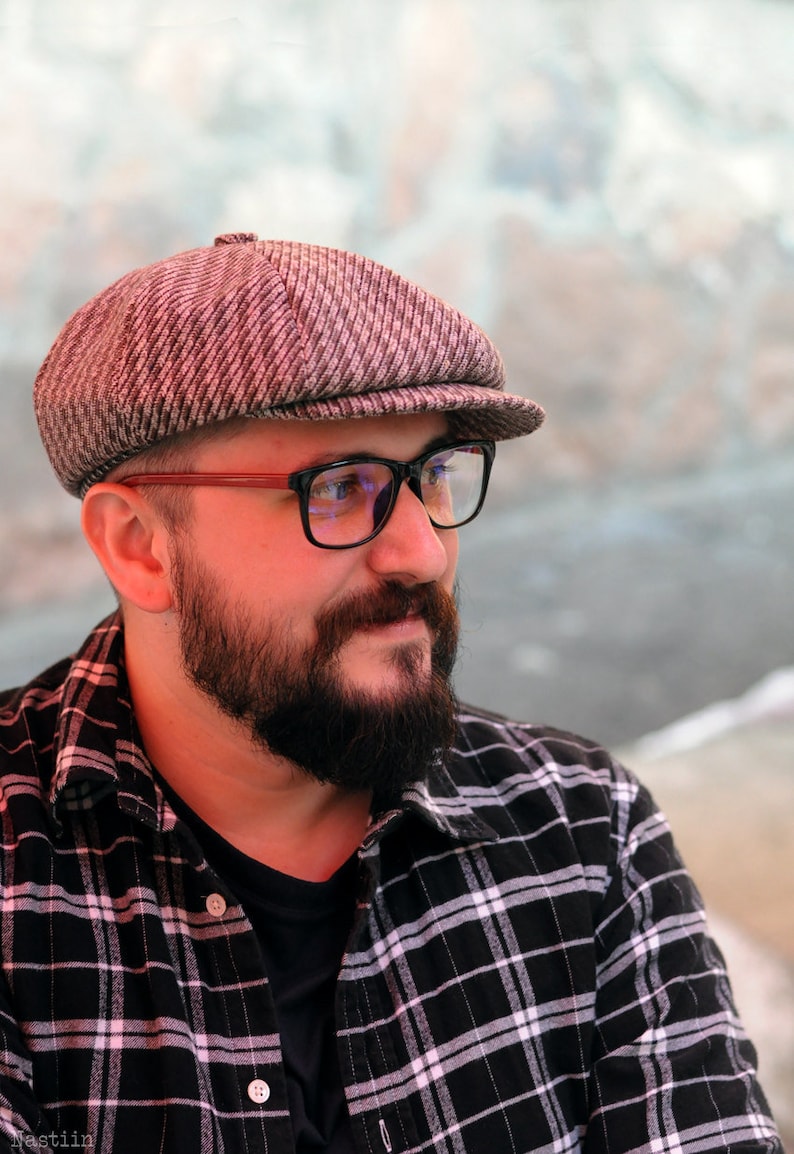 Mens newsboy cap Womens newsboy hat Boys newspaper boy hat Etsy