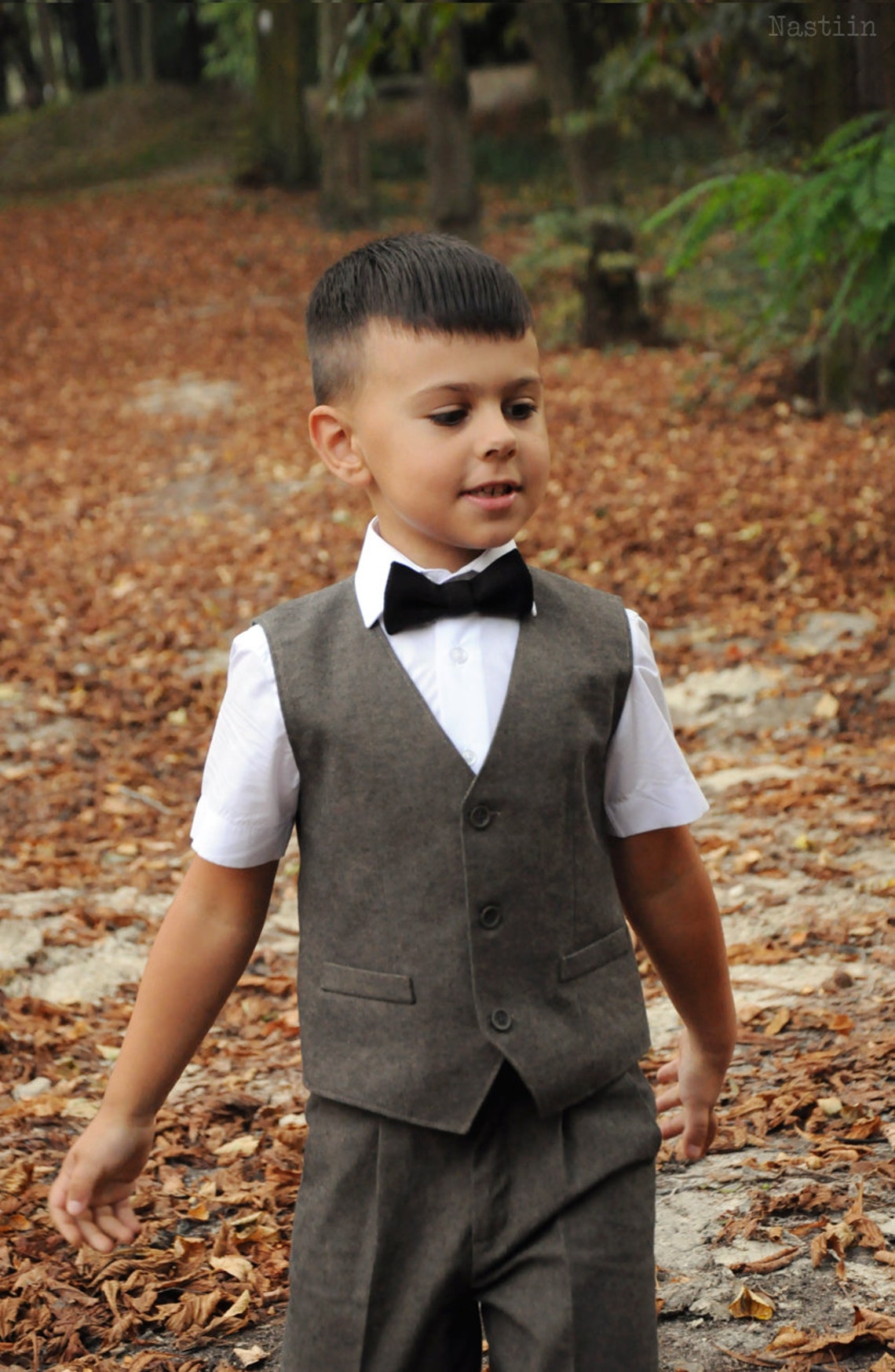 Boys vest and pants Boys green vest boys sage green pants Etsy