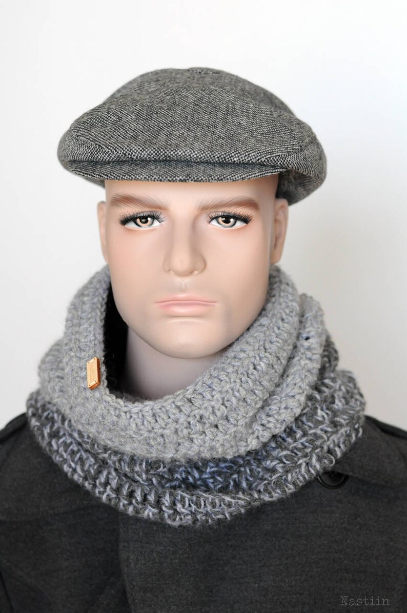 Tweed Newsboy Hat Grey Wool Hat Driver Cap Mens Newsboy Cap Etsy