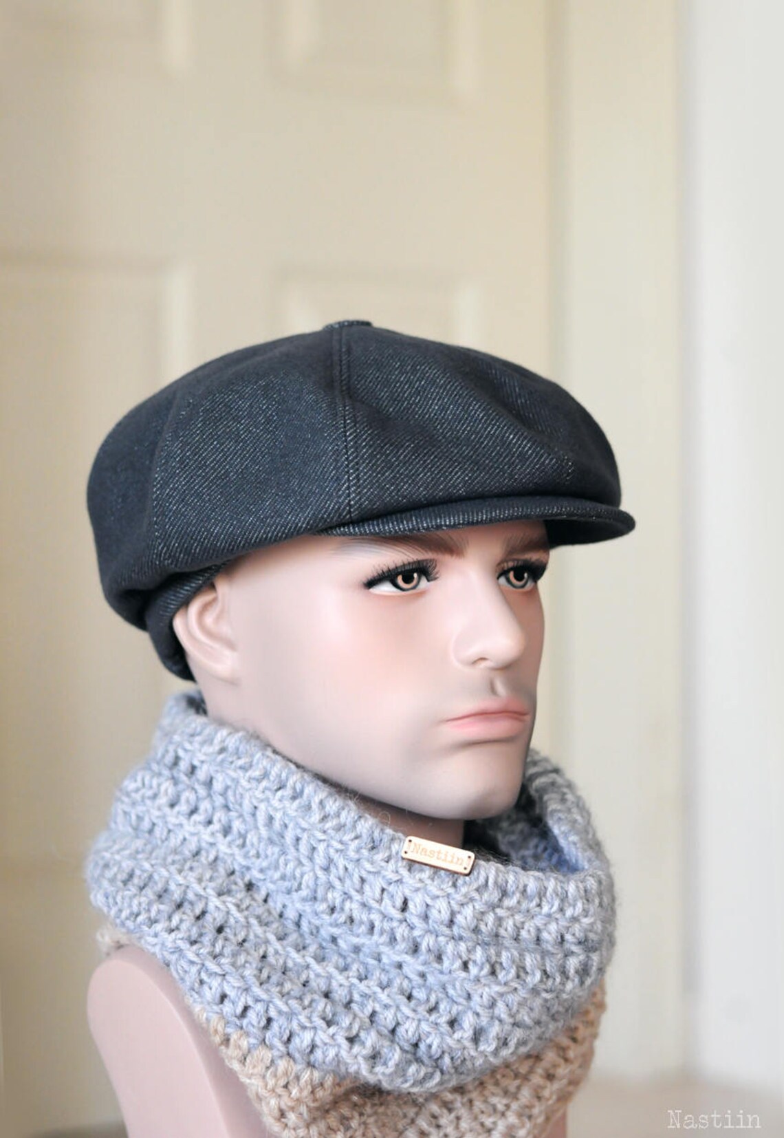 Grey Newspaper Boy Hat for Women Men and Kids Wool Newsboy Etsy
