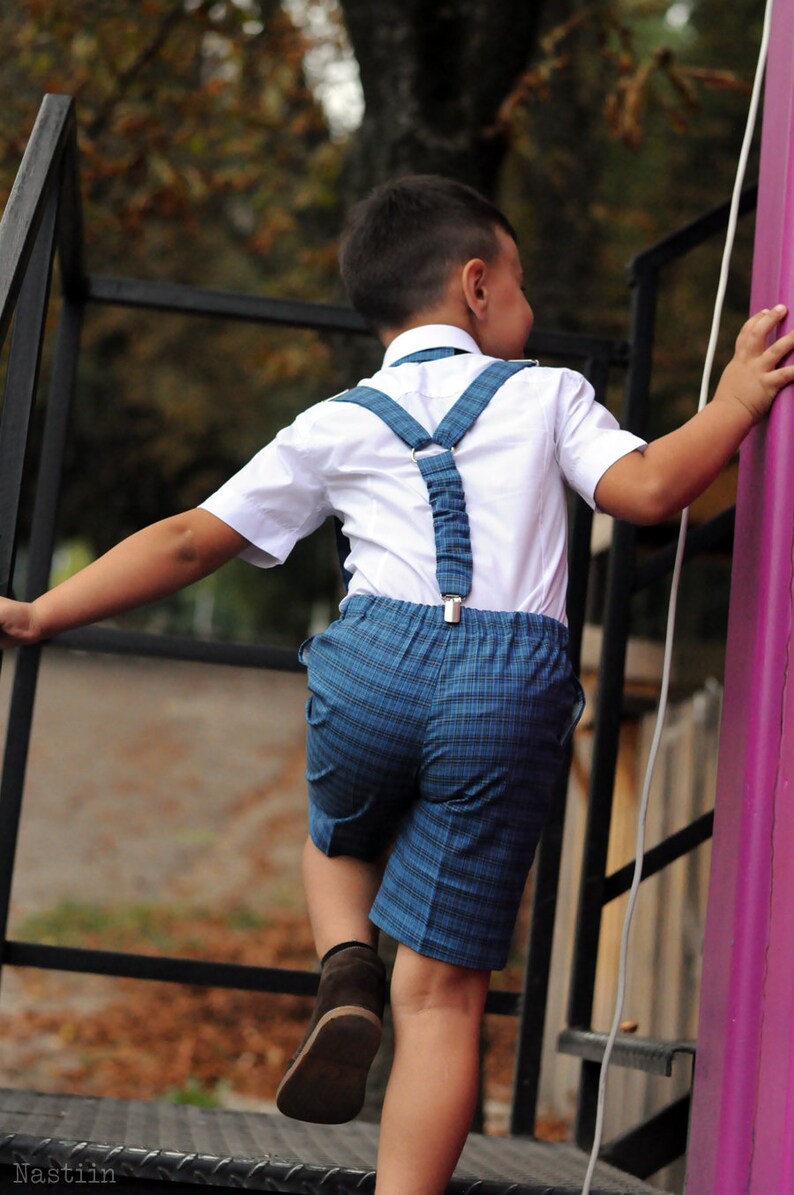 Toddler boy outfit Baby boy hat shorts with suspenders Kids Etsy