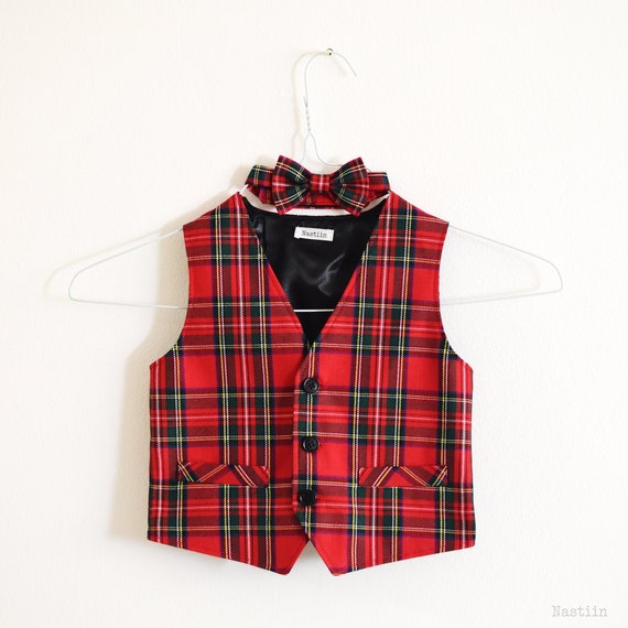 baby boy red vest