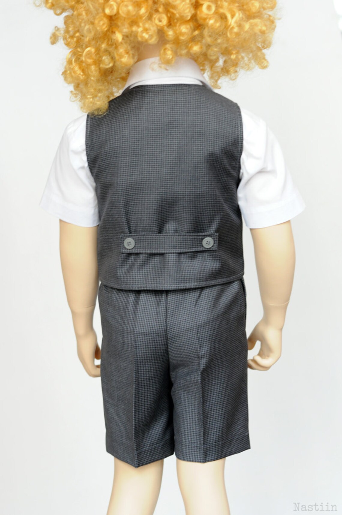 Buy Toddler Boy Grey Vest Baby Boy Vest Charcoal Vest Infant Vest