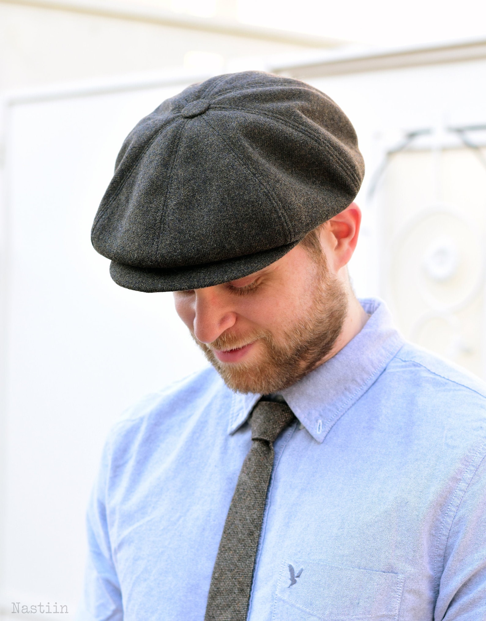 Khaki newsboy hat Wool newsboy cap Womens paperboy hat Mens Etsy