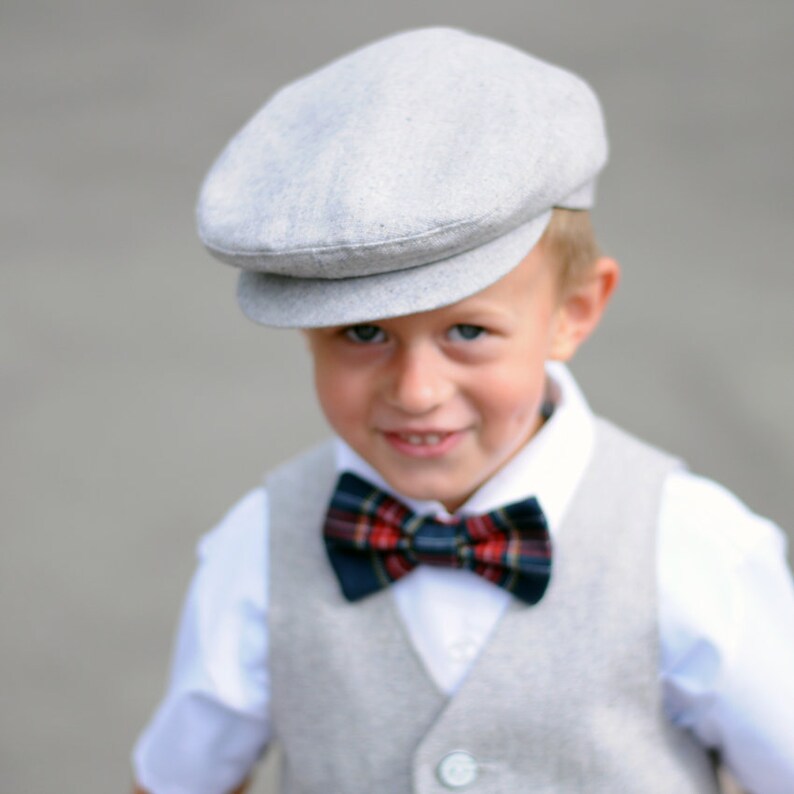 Toddler Boy Hat Gray Newsboy Cap Infant Hat Driver Cap Ring Etsy Israel