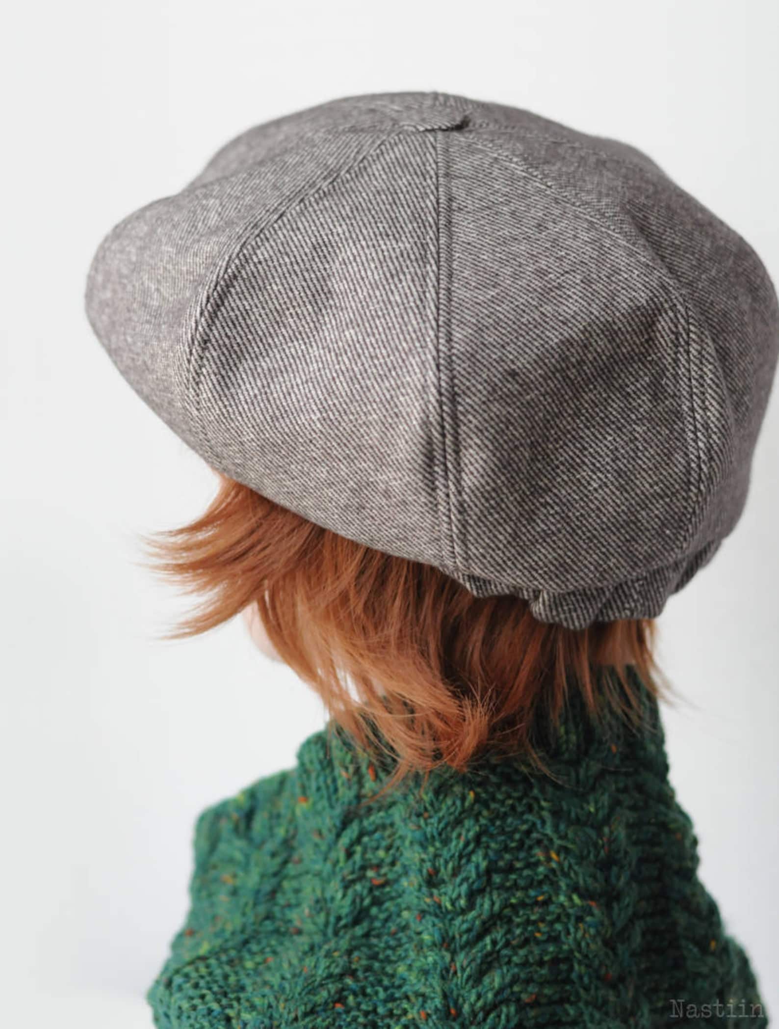 Oversize newsboy cap Beige wool hat men Newsboy hat Peaky Etsy