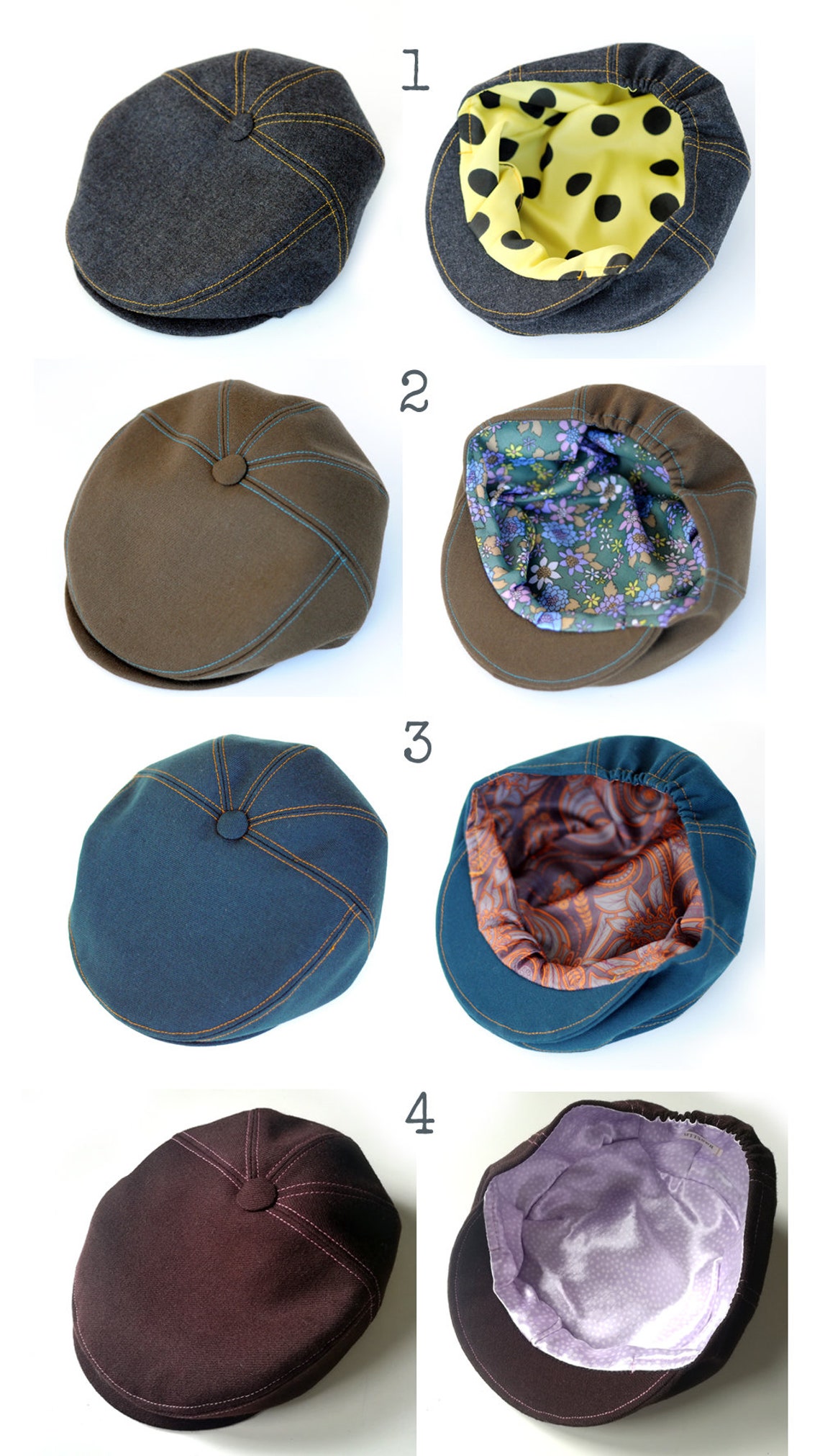 Teal Newsboy Hat Womens Newsboy Cap Mens Paperboy Hat Flat Hat Etsy