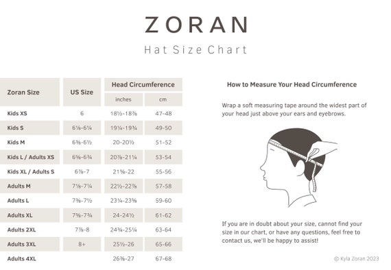 Boys sales hat sizes