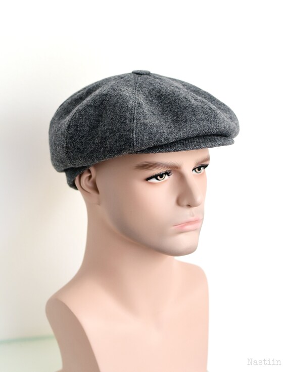 Grey Newsboy Cap for Men and Women Unisex Newsboy Hat for Etsy
