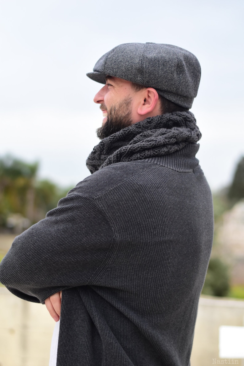 Grey Newsboy Cap Mens Newsboy Hat Tommy Shelby Cap Peaky Etsy
