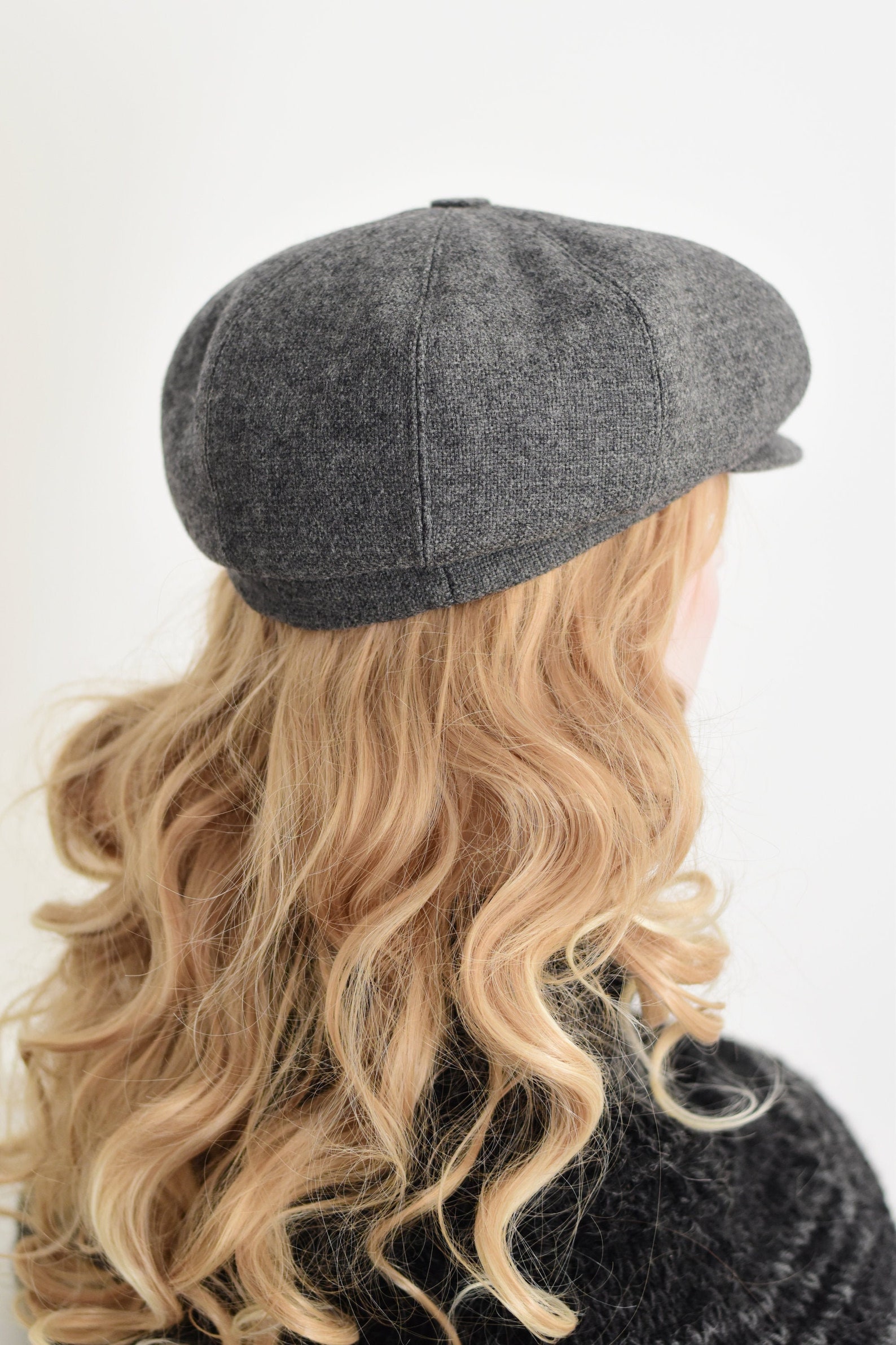 Wool Newsboy Hat in Light Gray Newspaper Boy Cap for Men and Etsy