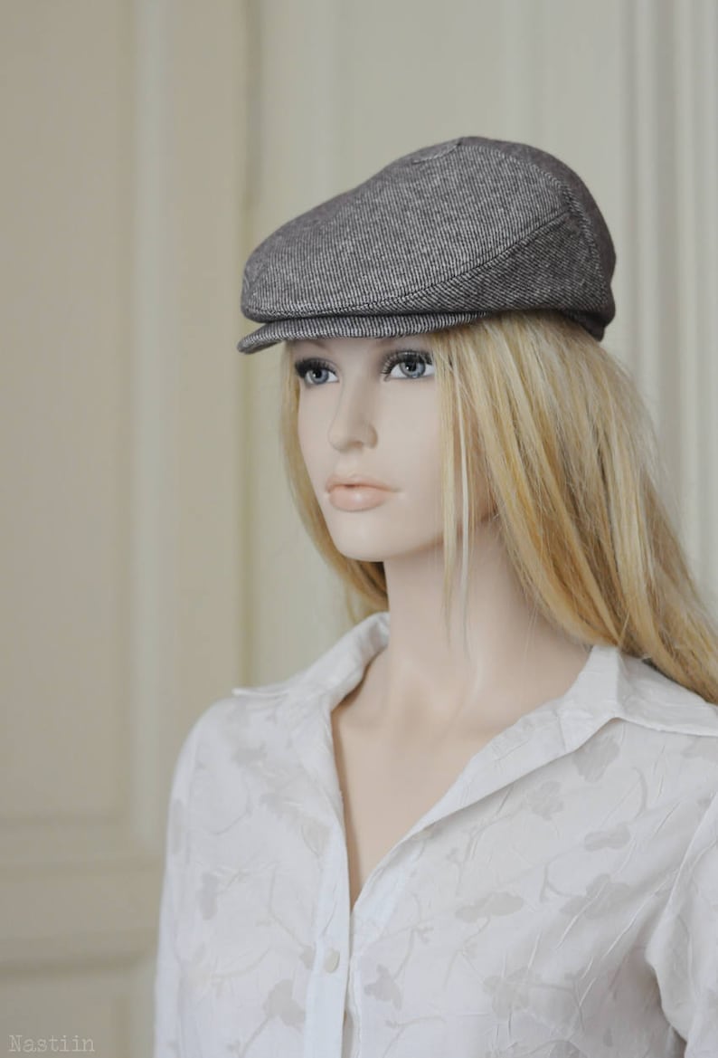 Newspaper boy hat Taupe newsboy hat Womens newsboy cap Mens Etsy