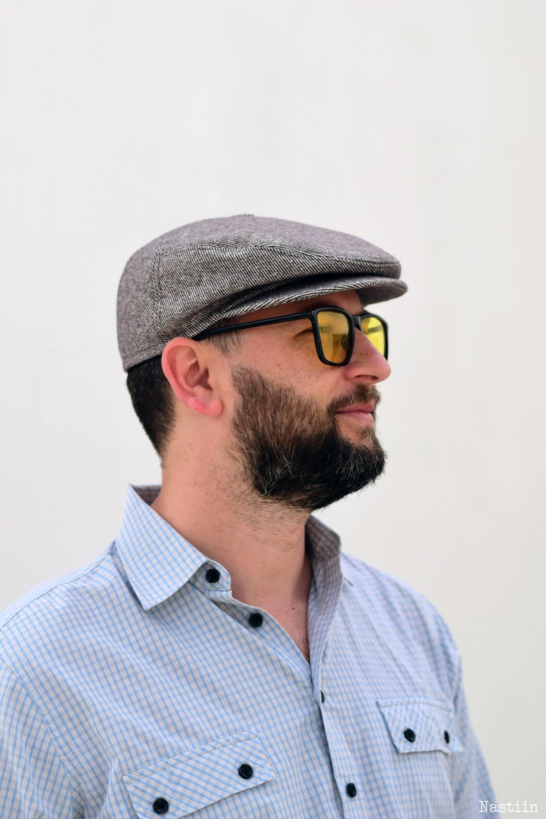 Newspaper Boy Hat Taupe Newsboy Hat Womens Newsboy Cap Mens Etsy