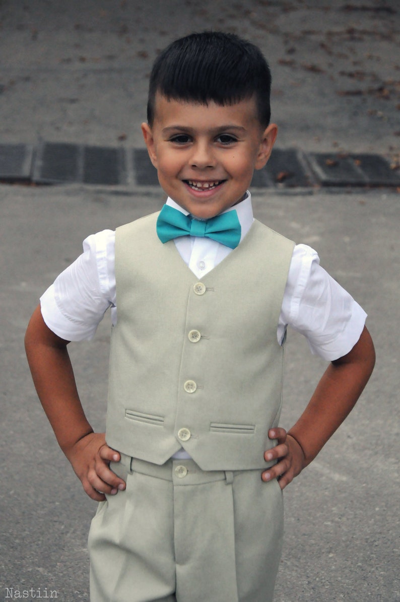 Boys Vest and Pants in Light Sage Green Toddler Boy Vest Boy Etsy