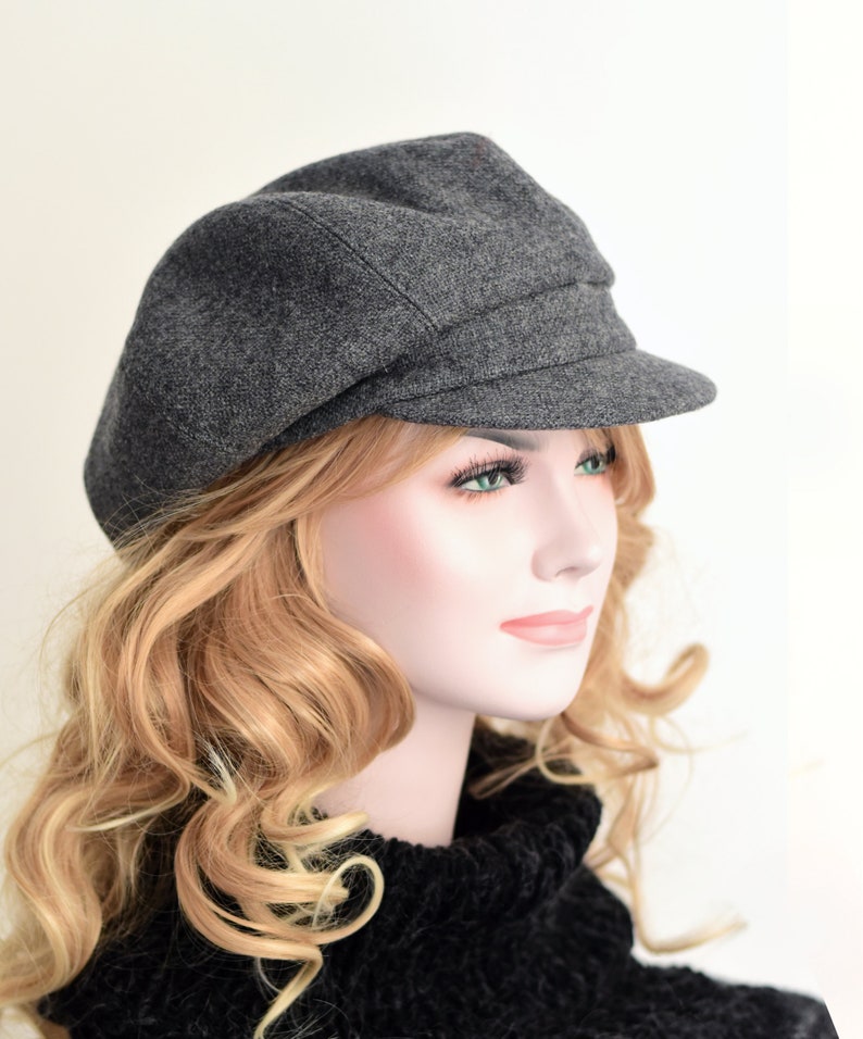 Wool Newsboy Hat in Light Gray Newspaper Boy Cap for Men and Etsy