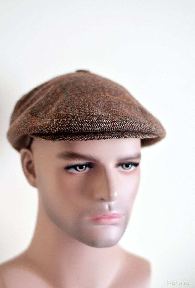 Mens Newsboy Cap Womens Newsboy Hat Tweed Flat Cap Unisex Etsy
